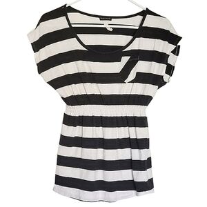 1023 * Fang Striped Top Black White Size Unknown